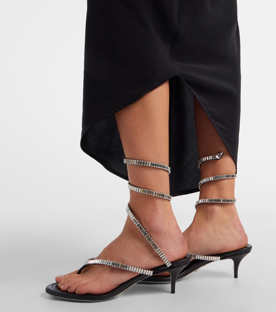 Satin Thong Sandals