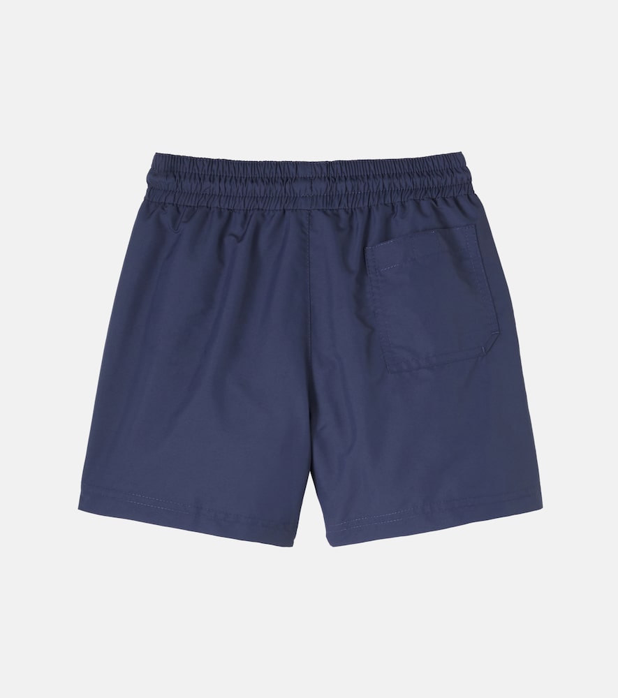  Brunello Cucinelli Kids Brunello Cucinelli Kids Logo Swim Trunks 