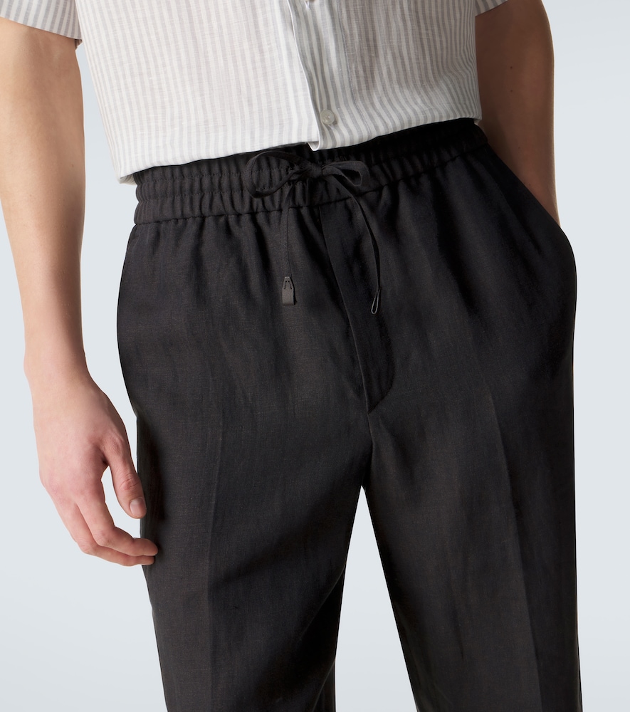  Brioni Brioni Gerade Hose Aus Leinen 