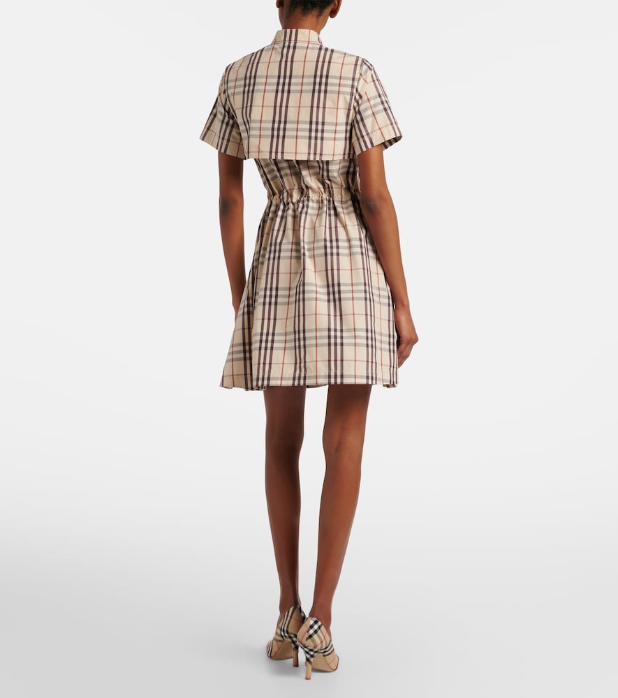  Burberry Burberry Minikleid Burberry Check Aus Baumwolle 