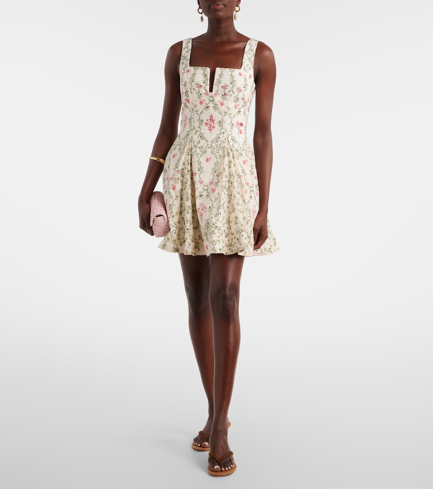Agua by Agua Bendita Agua floral cotton minidress