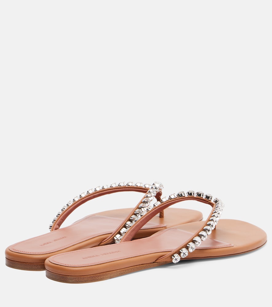  Amina Muaddi Amina Muaddi Sandalen Gigi Aus Leder 