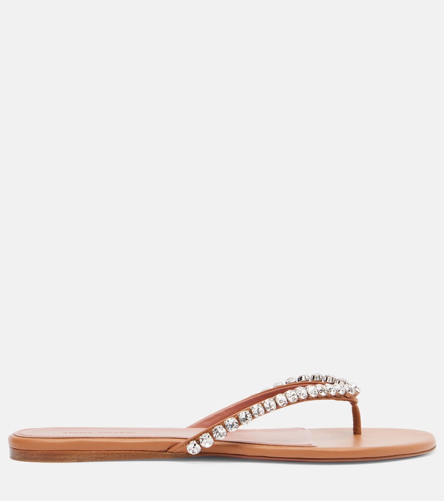  Amina Muaddi Amina Muaddi Sandalen Gigi Aus Leder 