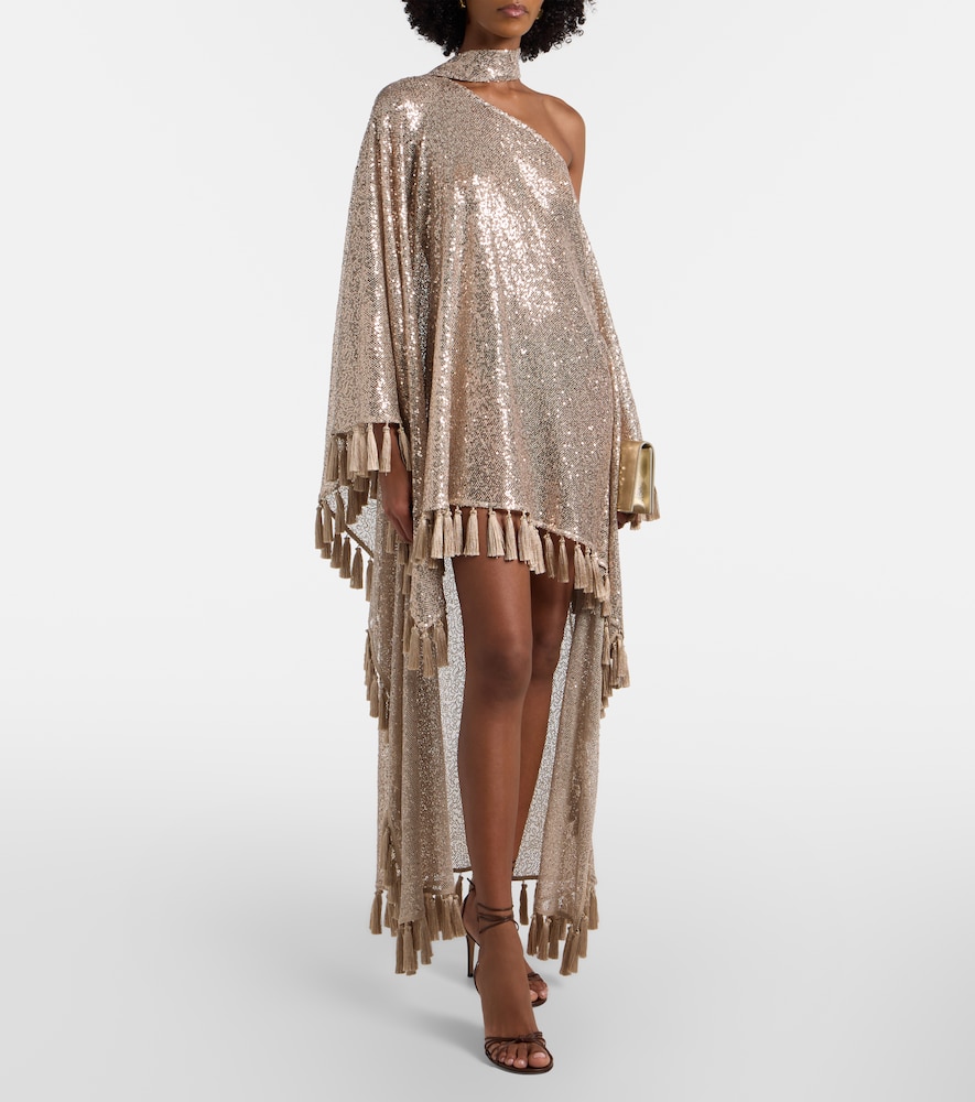 Taller Marmo Taller Marmo Kaftan Trebbia Aus Mesh Mit Pailletten 