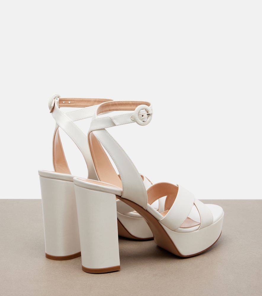 Sabrina Satin Platform Sandals
