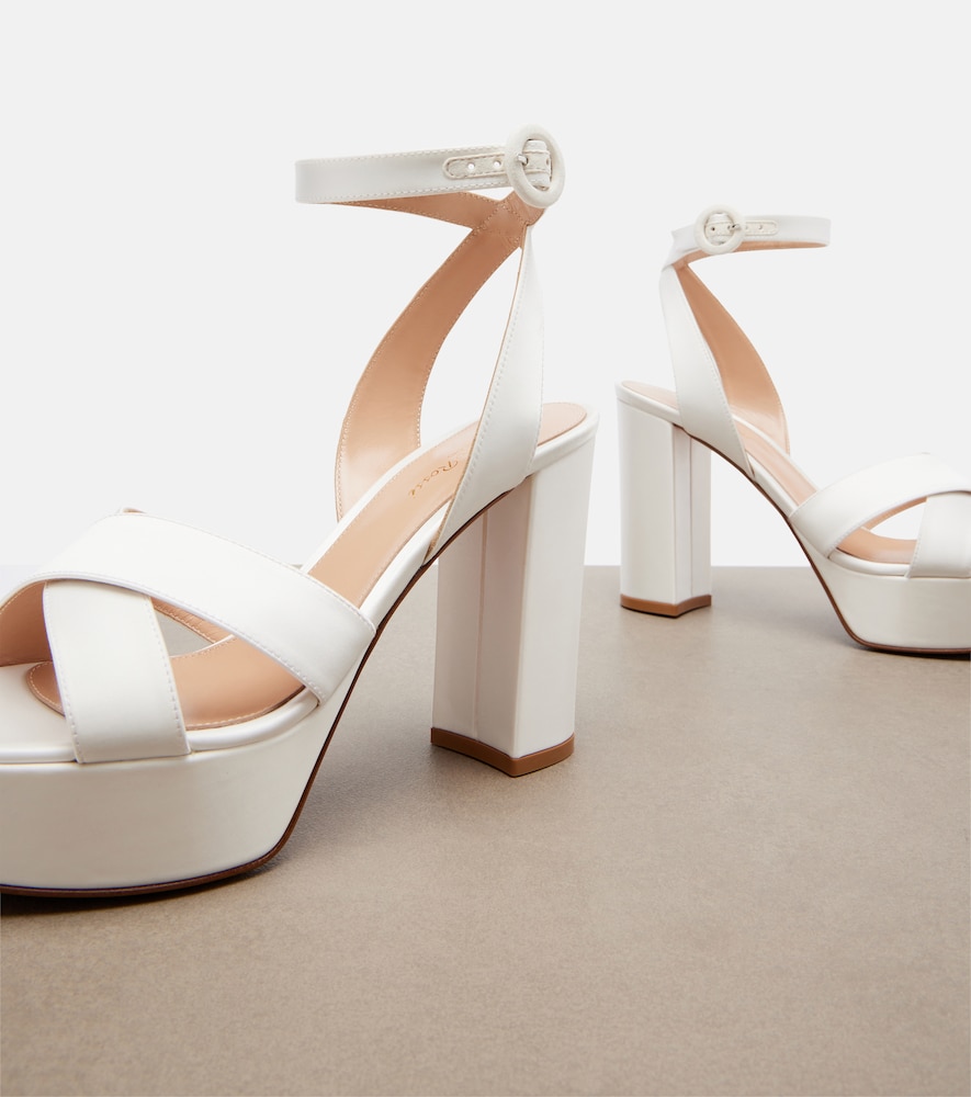 Sabrina Satin Platform Sandals