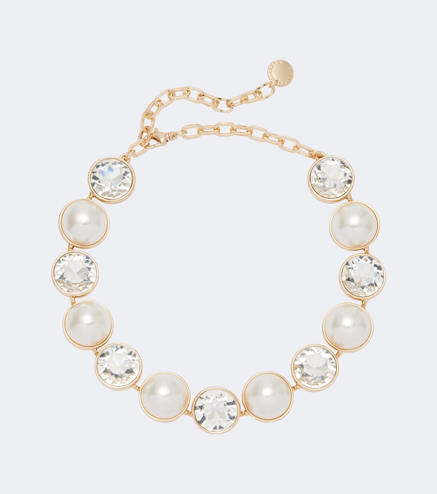Collana con cristalli e perle bijoux