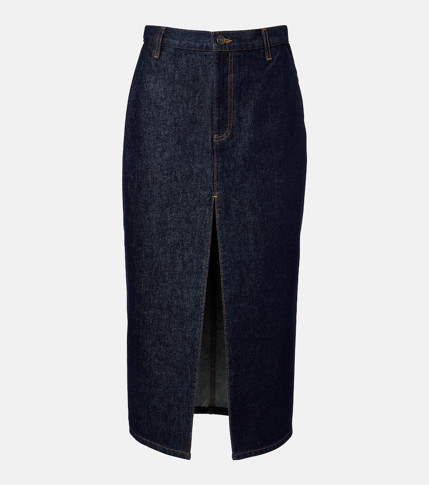 Midirock Anden aus Denim