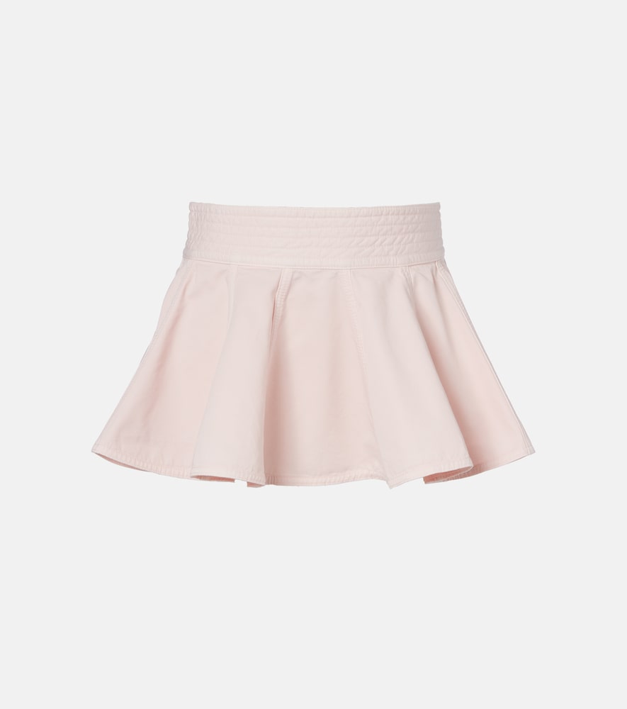 Alaia Women's Pink Peplum Denim Belt UK Size 12 - Mytheresa