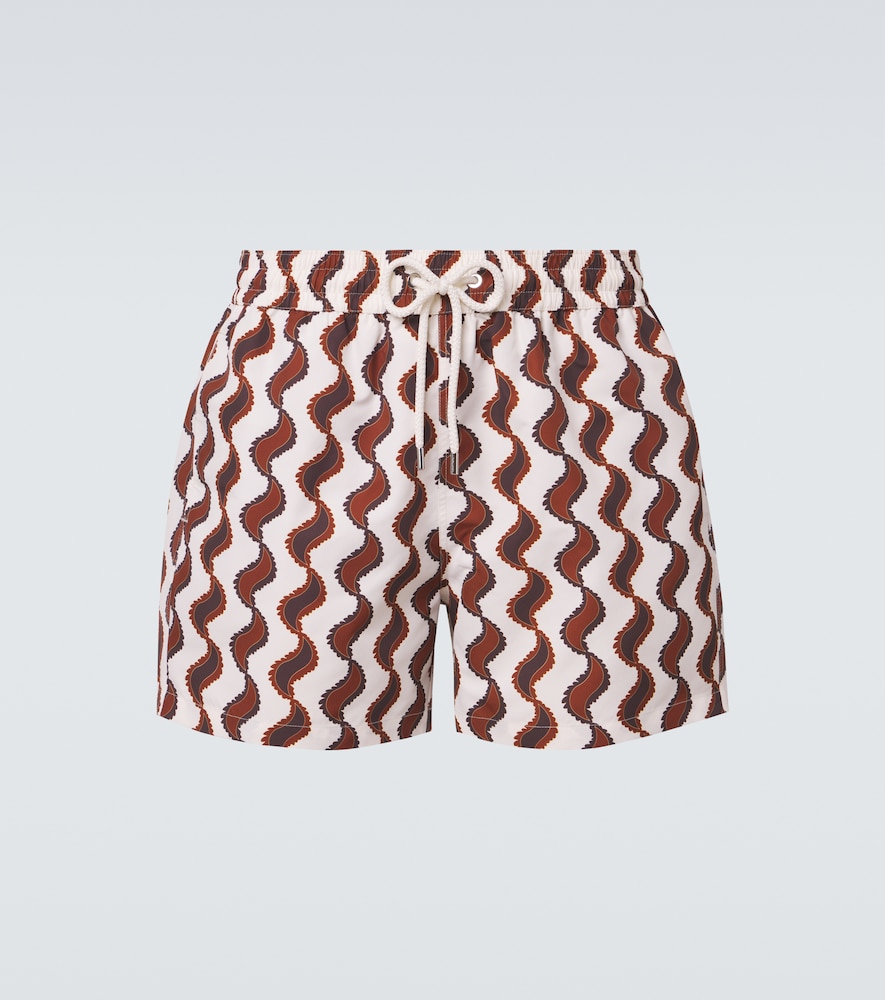 Frescobol Carioca Men's Brown Rio Printed Swim Trunks UK Size 38 - Mytheresa