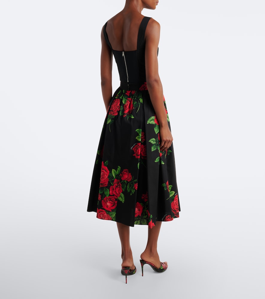 Dolce&Gabbana Floral Cotton Poplin Midi