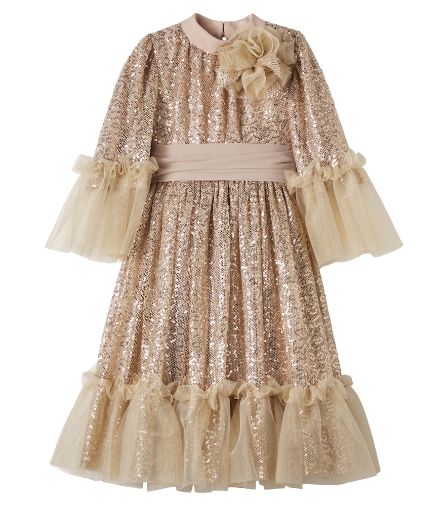 Kleid aus Tüll mit Pailletten