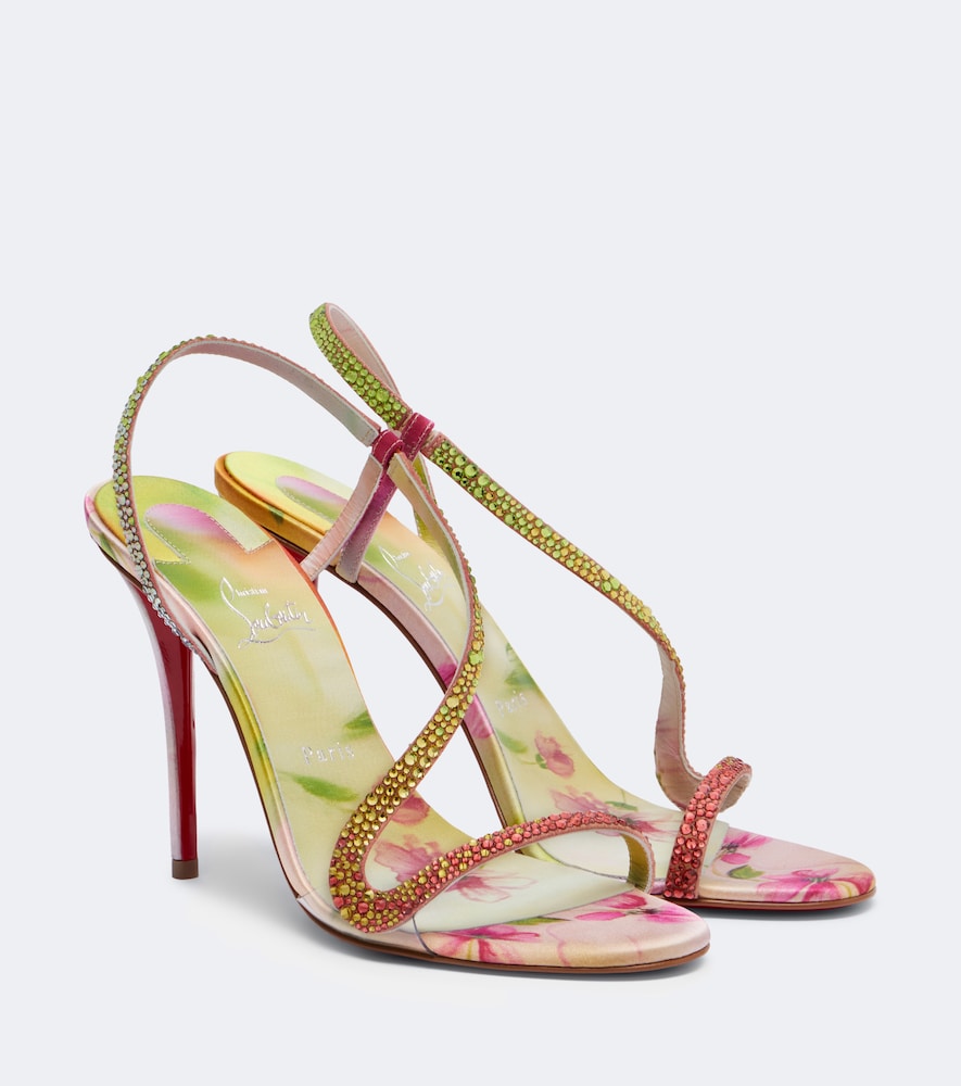 Sandali slingback Rosalie con cristalli