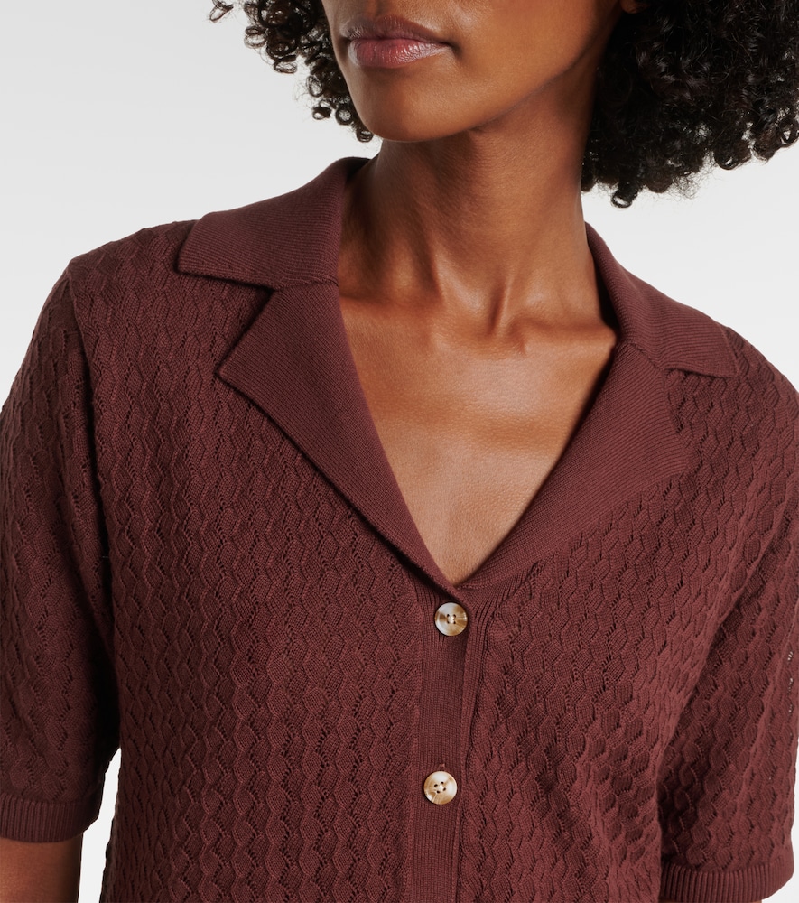 Madelene Pointelle Cotton Shirt