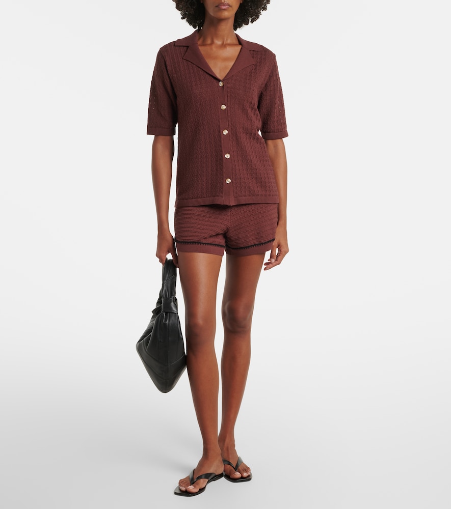 Varley Madelene pointelle cotton shirt | Thumbnail 2