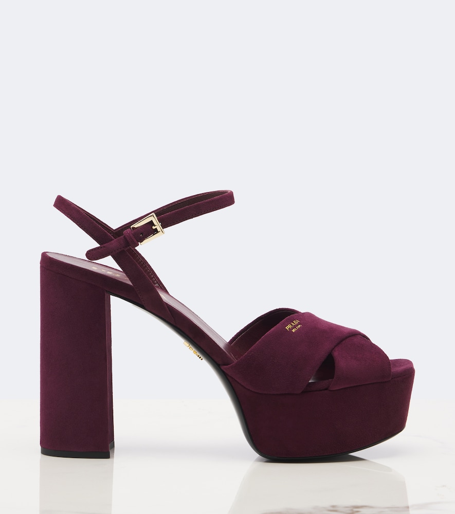 Suede Platform Sandals