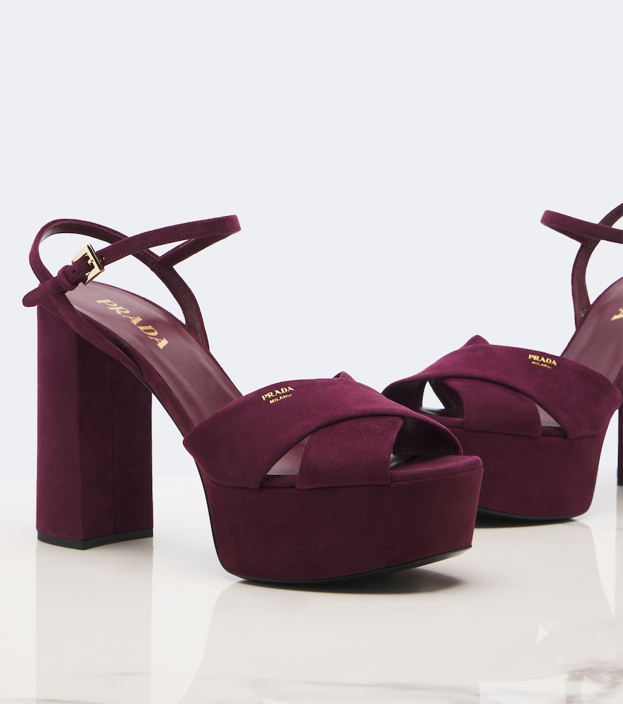 Suede Platform Sandals