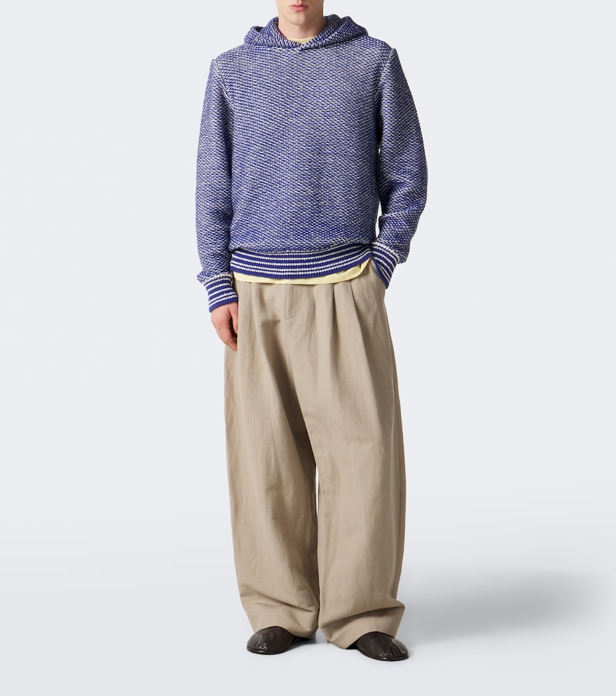 Kirk Cotton And Linen-Blend Hoodie