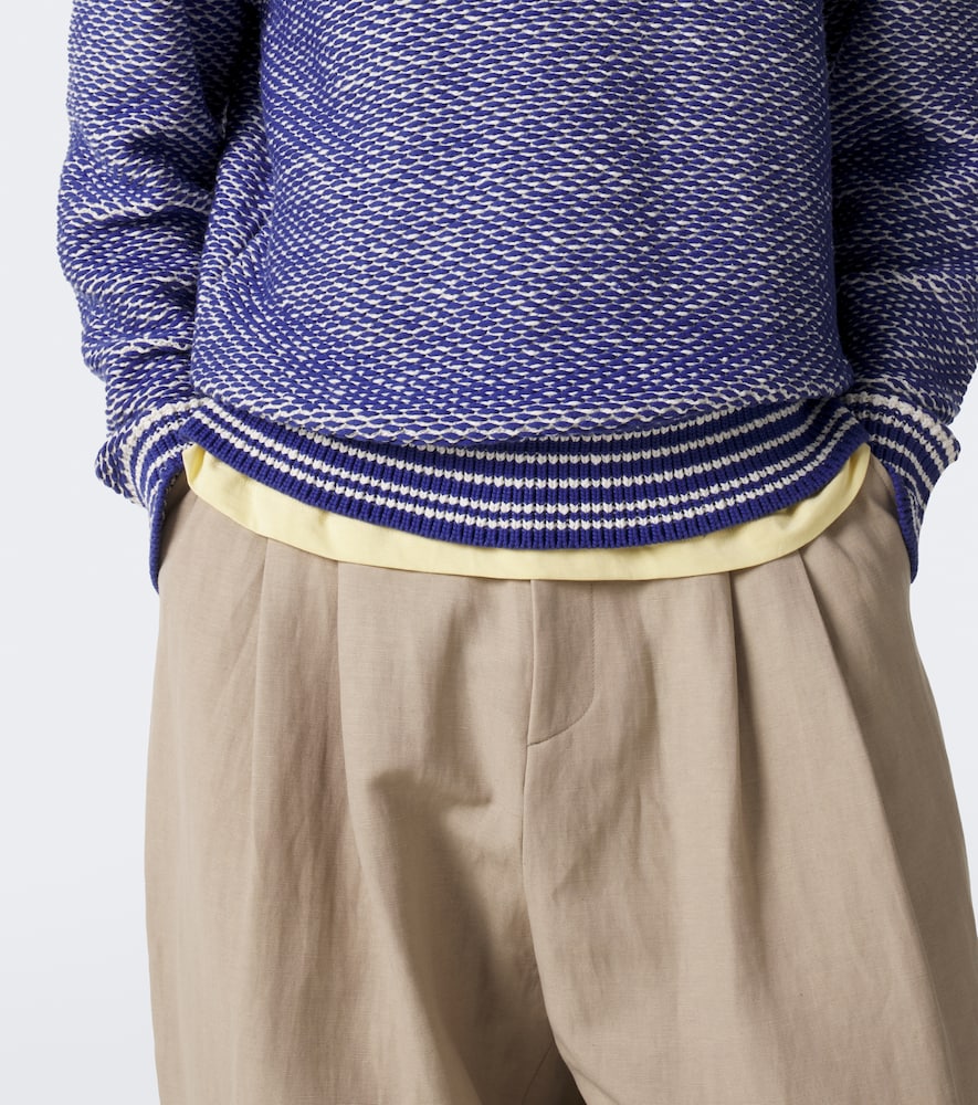 Kirk Cotton And Linen-Blend Hoodie