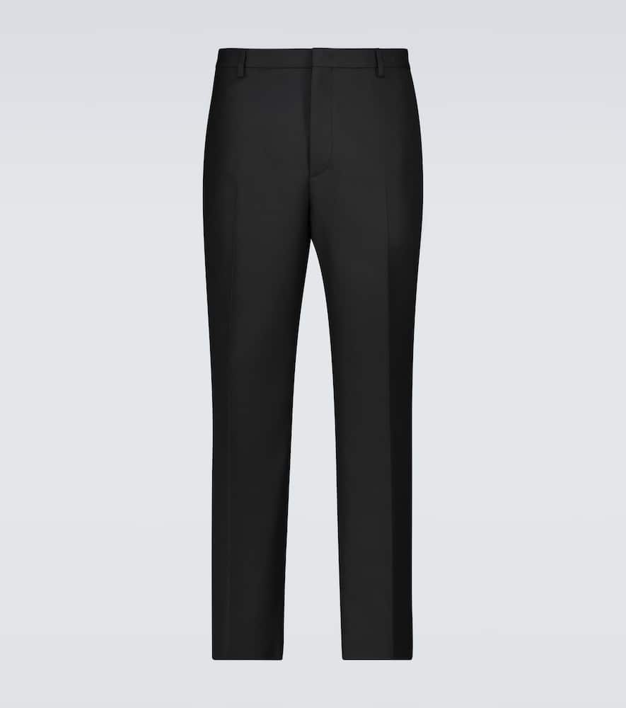 Click to view more detailed imagery on our partner's website Valentino Straight-fit Pants With Embroidery In Black