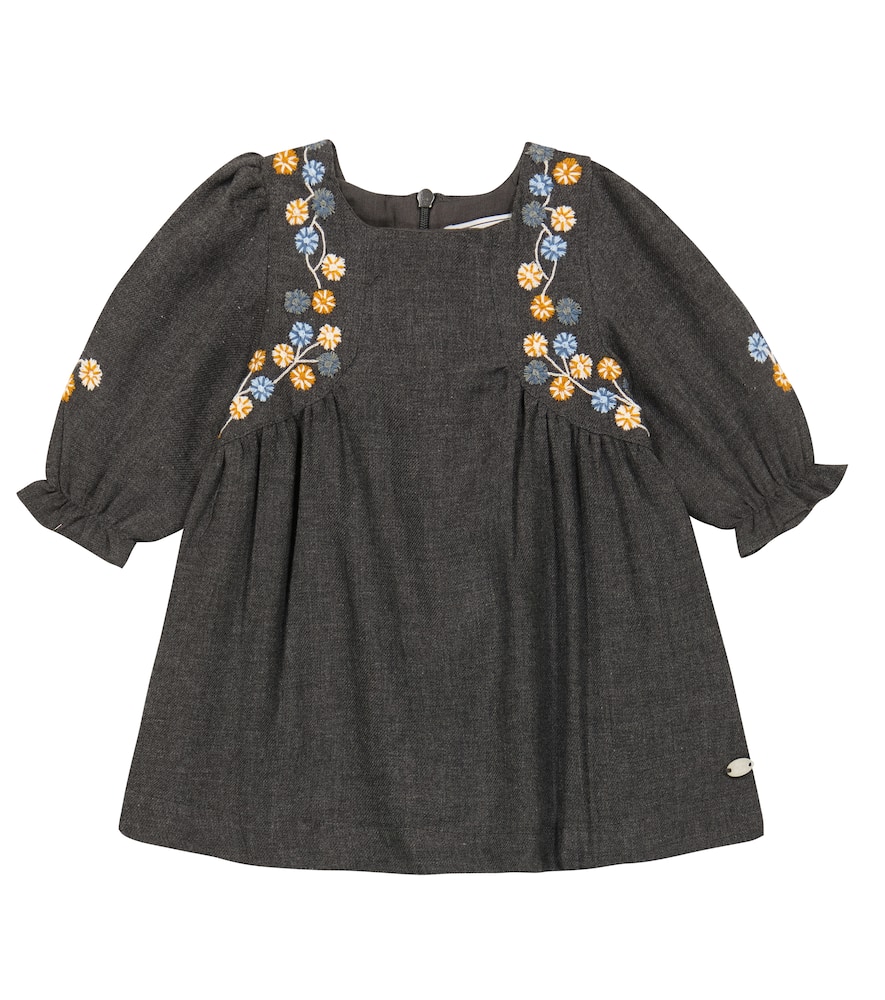 Tartine et Chocolat Baby embroidered cotton-blend dress