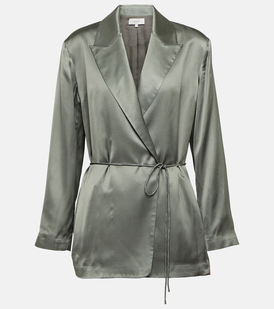 Vince Self-tie satin blazer