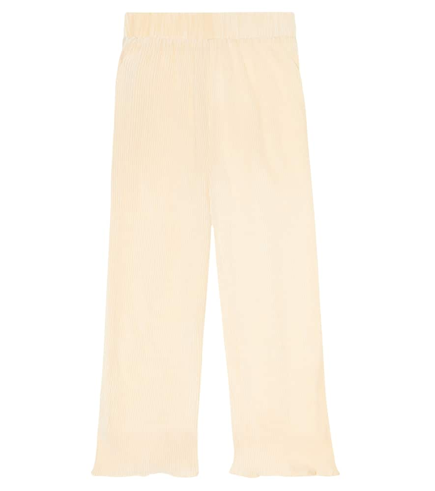 Donsje Kids' Brinki Wide-leg Pants In White Almond