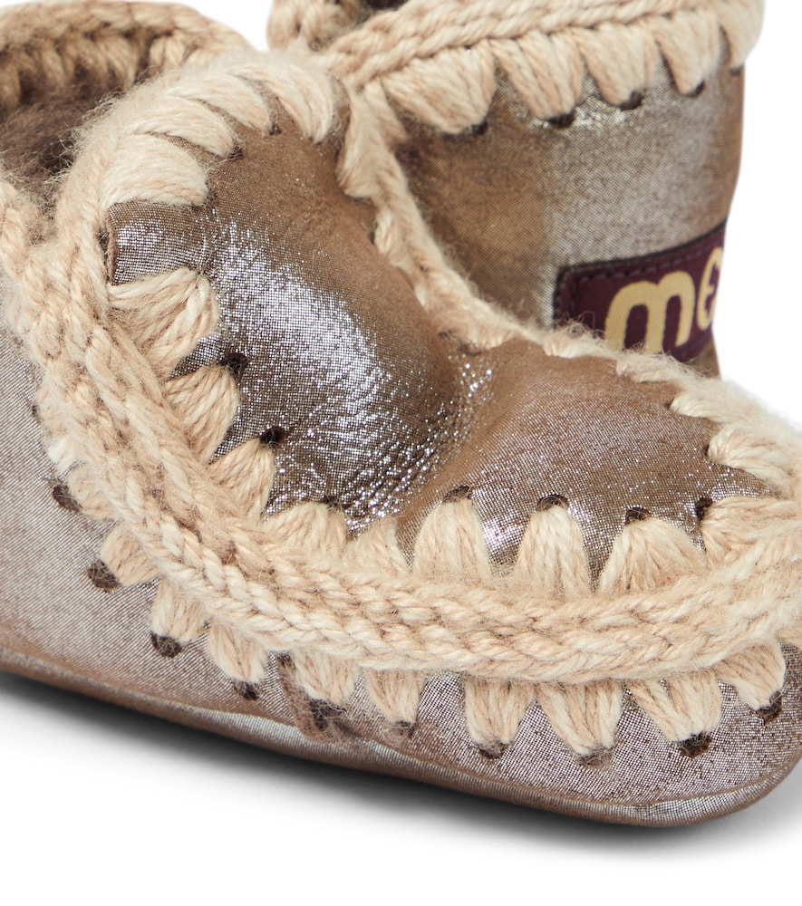  Mou Kids Mou Kids Baby Schuhe Aus Metallic-leder 