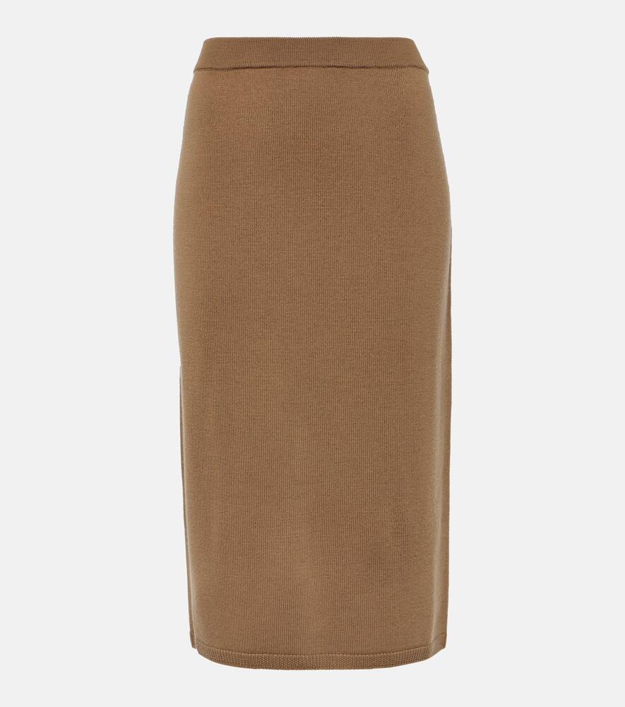 'S Max Mara Dina virgin wool midi skirt