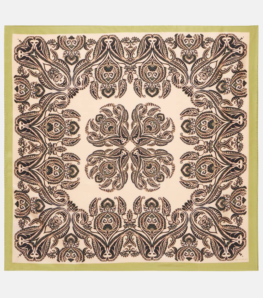 Etro Scarf With Print In Brown
