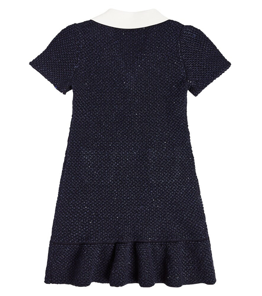  Self-portrait Kids Self-portrait Kids Kleid Aus Strick Mit Spitze 