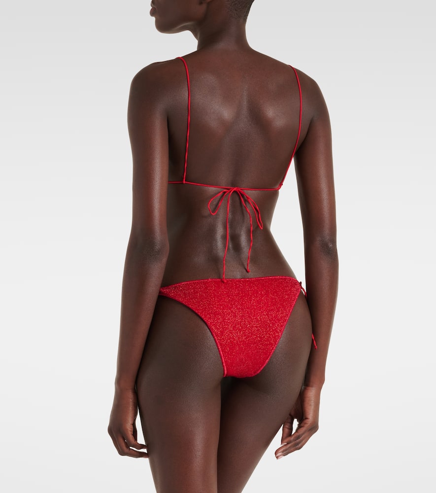 Oseree Oséree Lumière O Lamé Bikini In Red