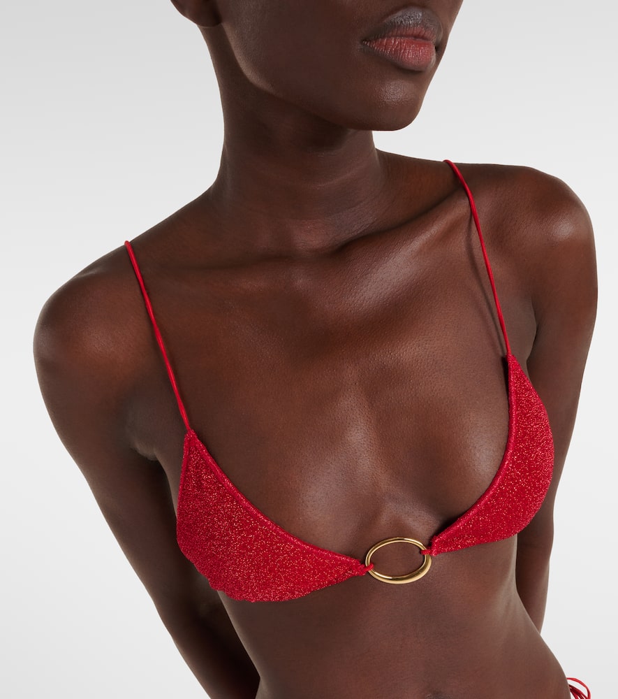 Oseree Oséree Lumière O Lamé Bikini In Red