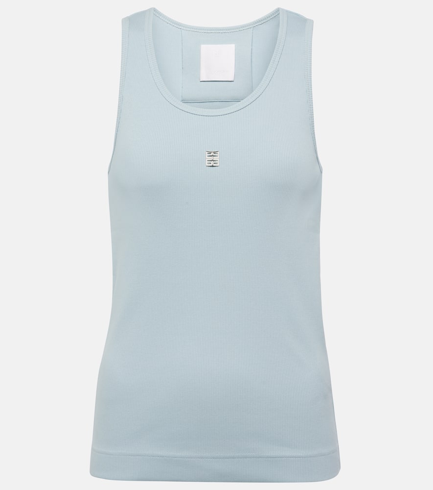 Givenchy 4G ribbed-knit cotton-blend tank top
