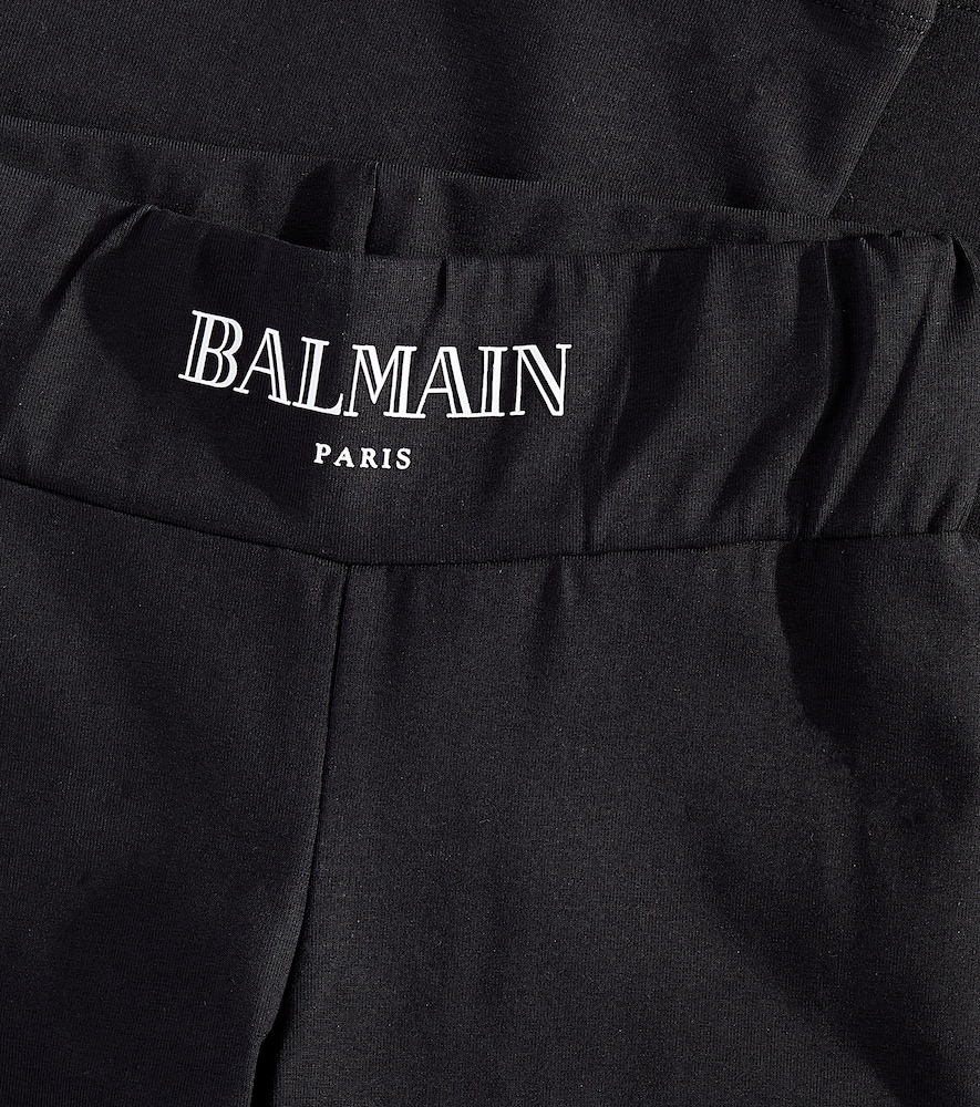  Balmain Kids Balmain Kids Cotton-blend Jersey Leggings 