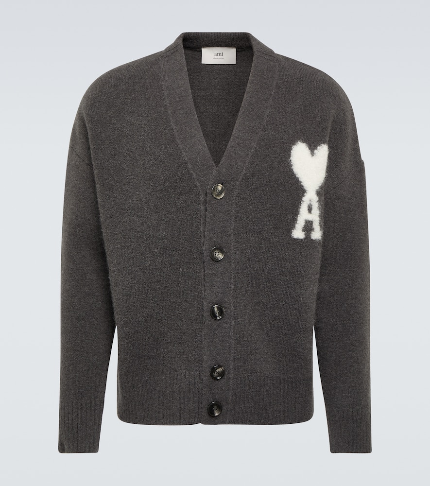 Ami Paris Ami De Caur alpaca-blend cardigan