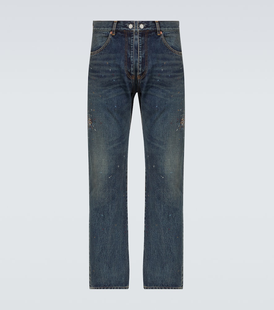 Undercover Painter Straight Jeans In Blue
