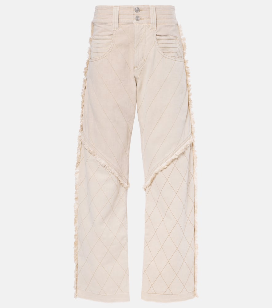 Isabel Marant Shanila patchwork wide-leg jeans