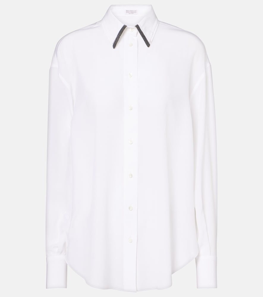 Brunello Cucinelli Chemise Monili en satin de soie 1190 €