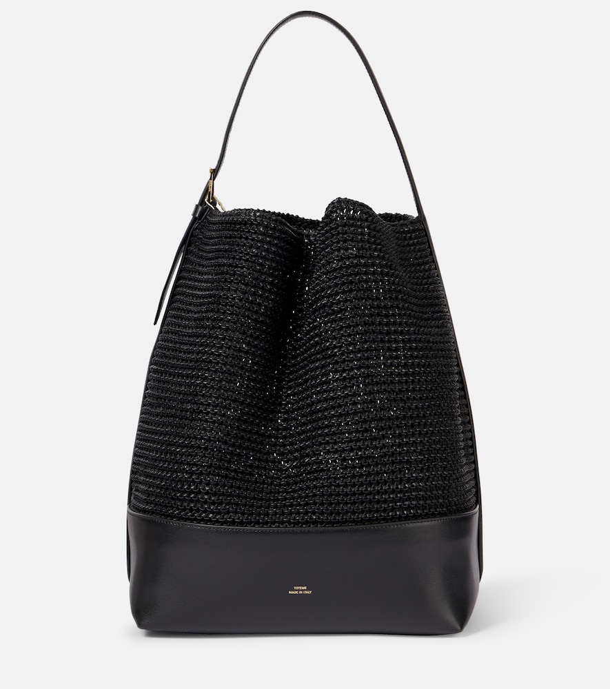 Toteme Belted woven leather tote bag