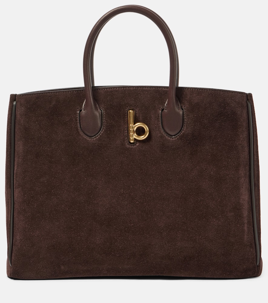 Burberry Rocking Horse Small suede tote bag