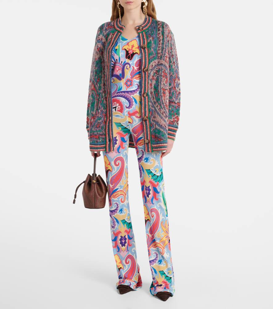Etro Paisley-printed Flared Pants In Multicolor In Multicoloured