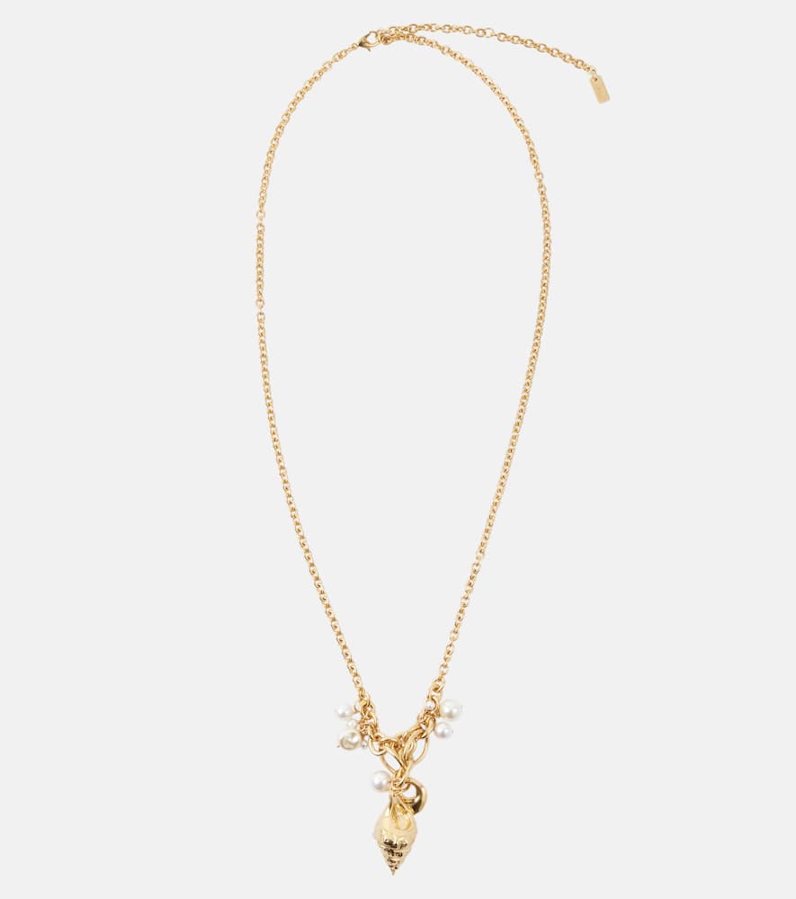 Chloé Faux pearl-embellished pendant necklace