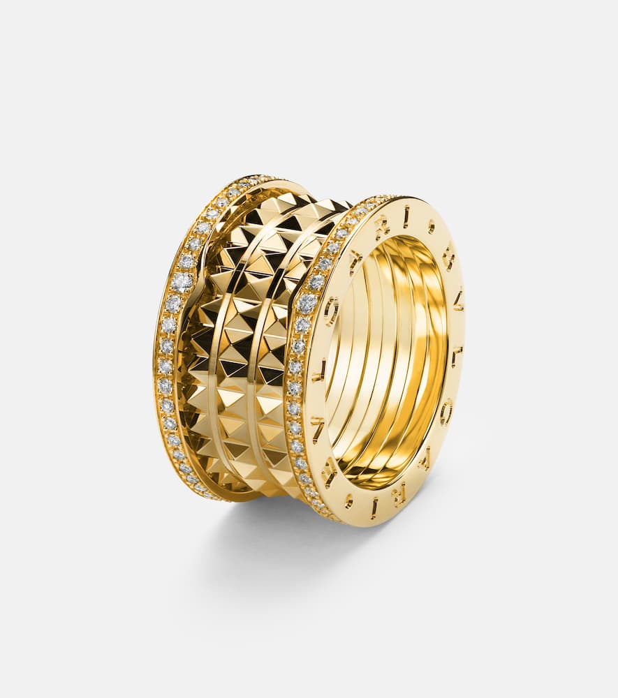 Bvlgari B.zero1 Rock 18kt gold ring with diamonds