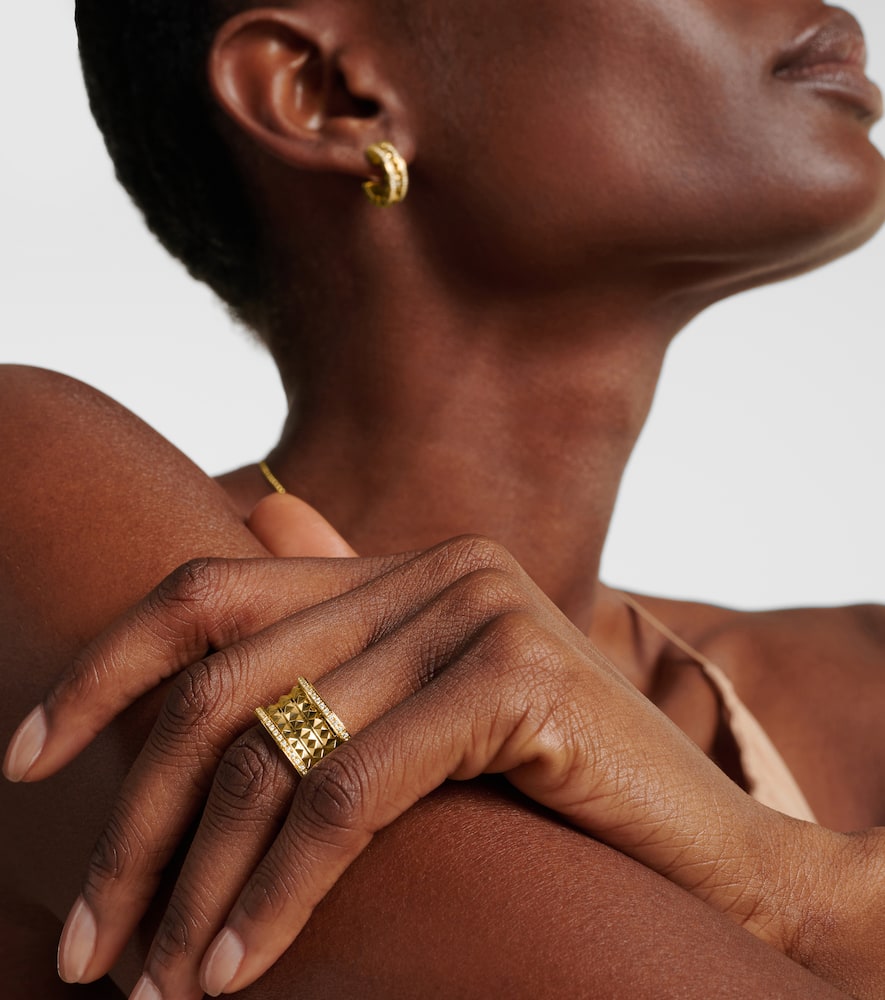 Bvlgari B.zero1 Rock 18kt gold ring with diamonds