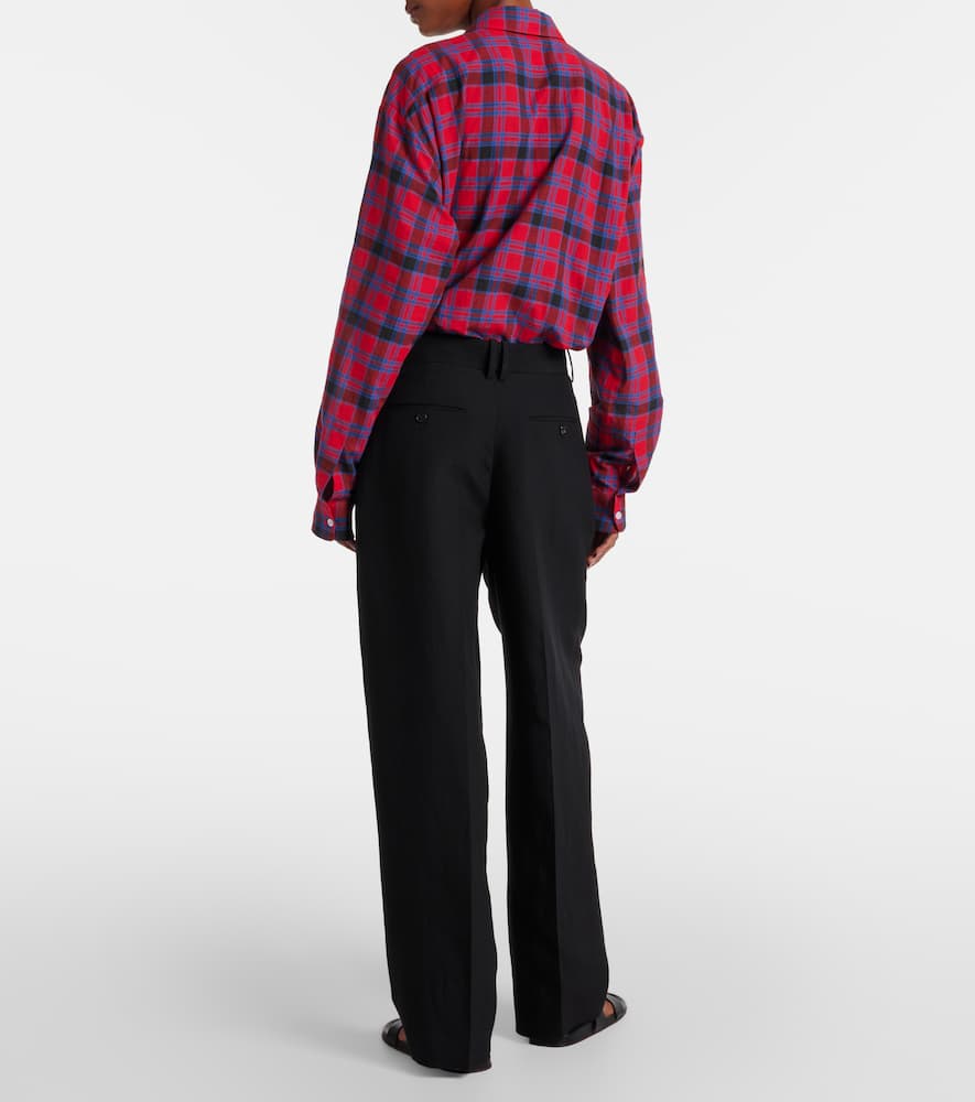 The Row High-waisted Casual Pants In Black