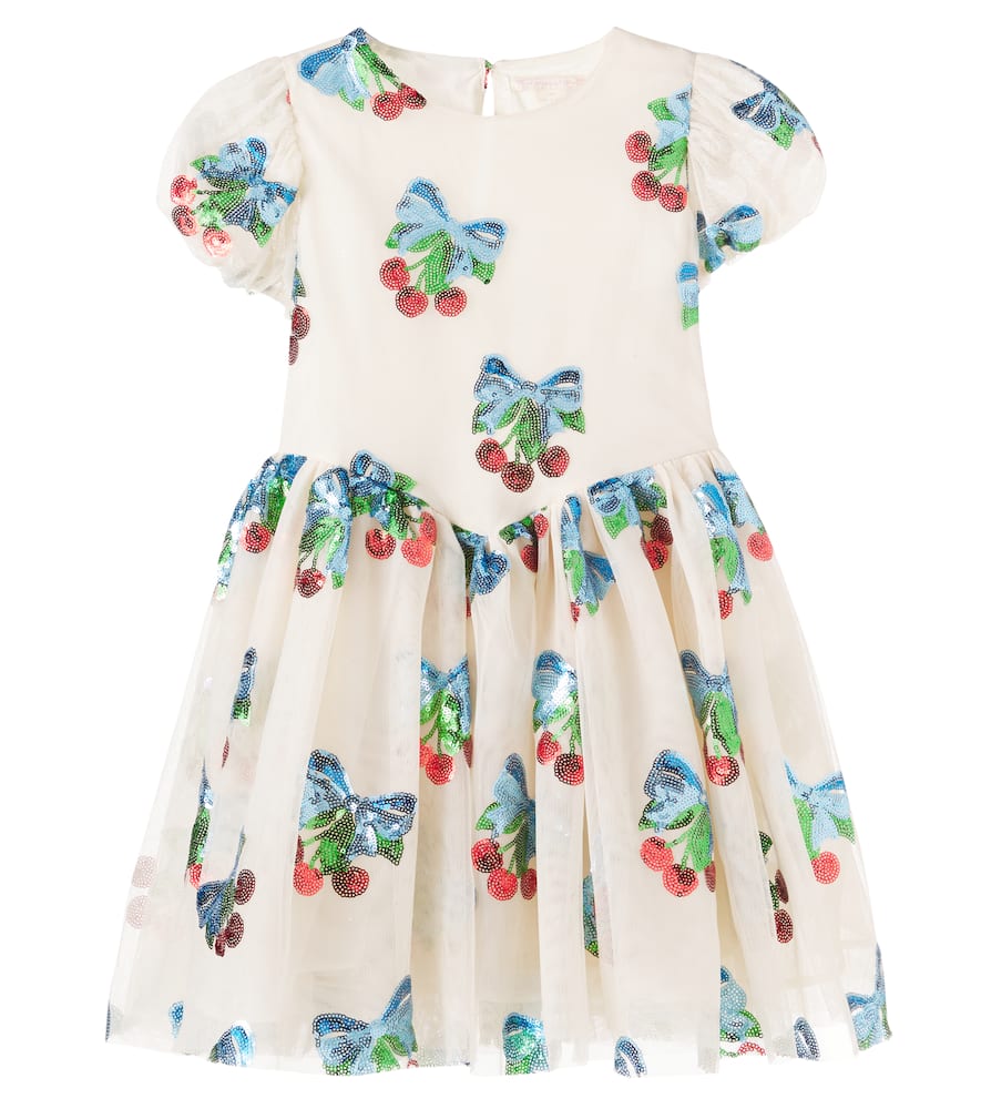 Konges Slojd Heartlily Sequined Tulle Dress In Multicoloured