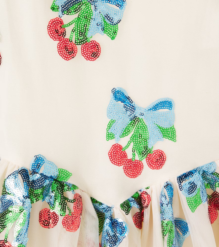 Konges Slojd Heartlily Sequined Tulle Dress In Multicoloured