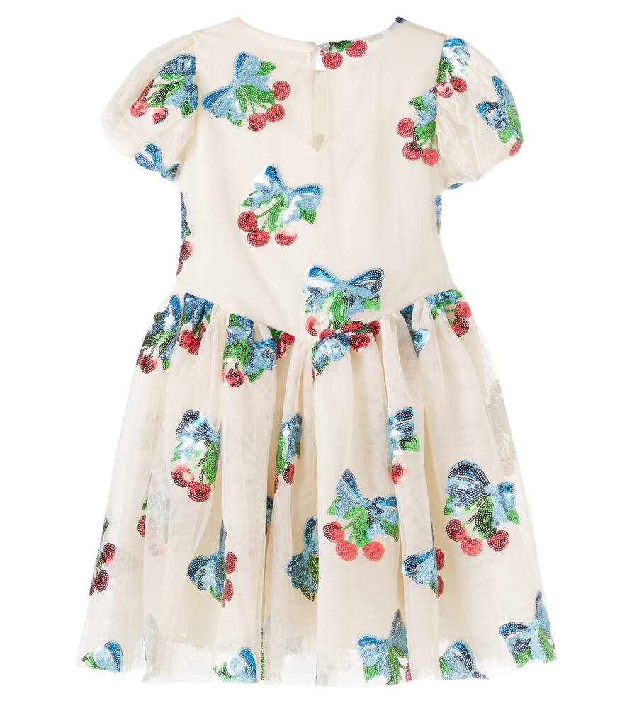 Konges Slojd Heartlily Sequined Tulle Dress In Multicoloured