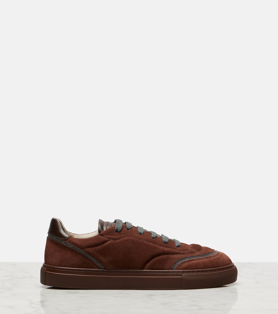 Brunello Cucinelli Monili Suede Sneakers